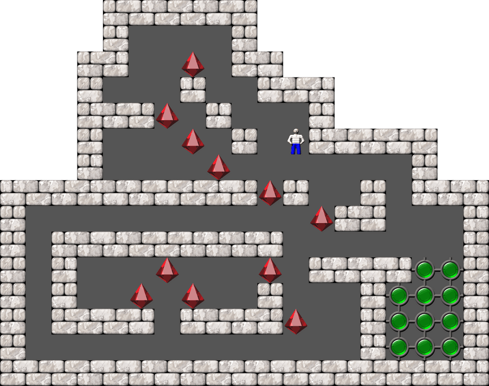 Sokoban Mass Remodel level 1388